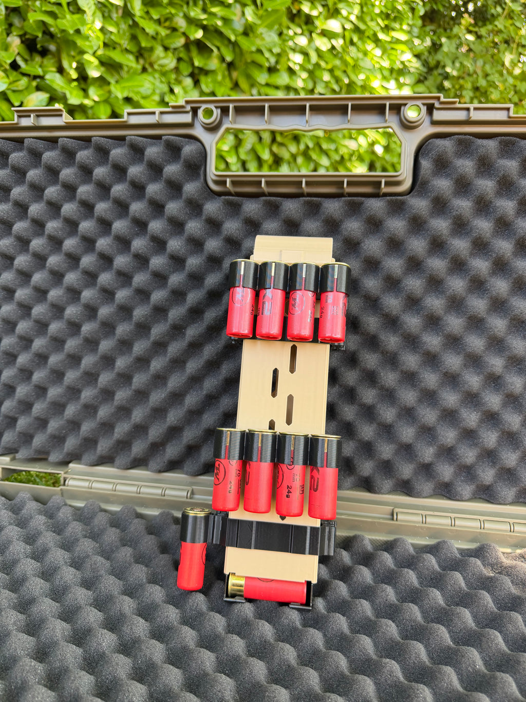 Quad holder for shotshell carriers (Cal 12)