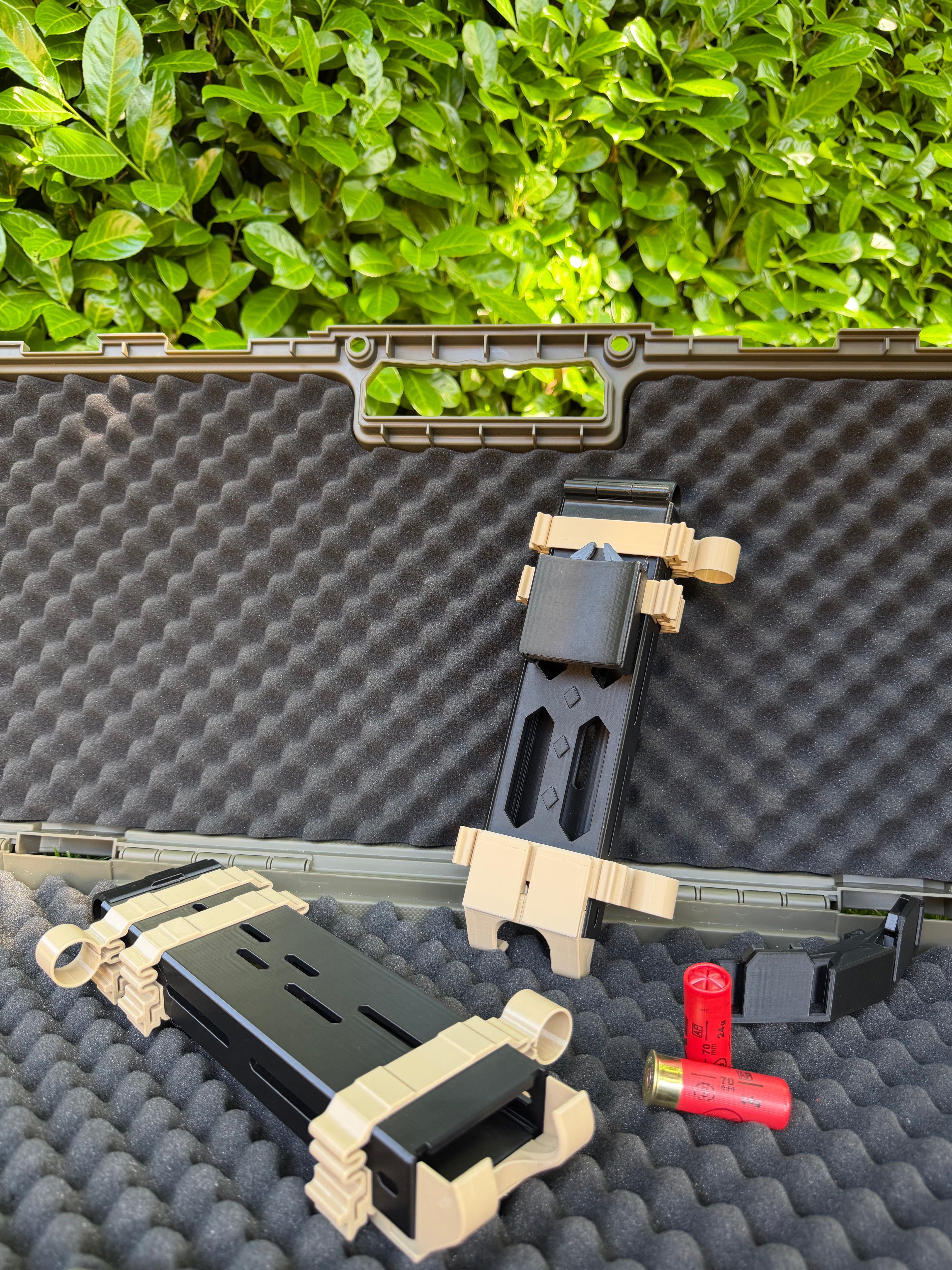 Shell Holder Duo + Belt Clip (Cal 12)