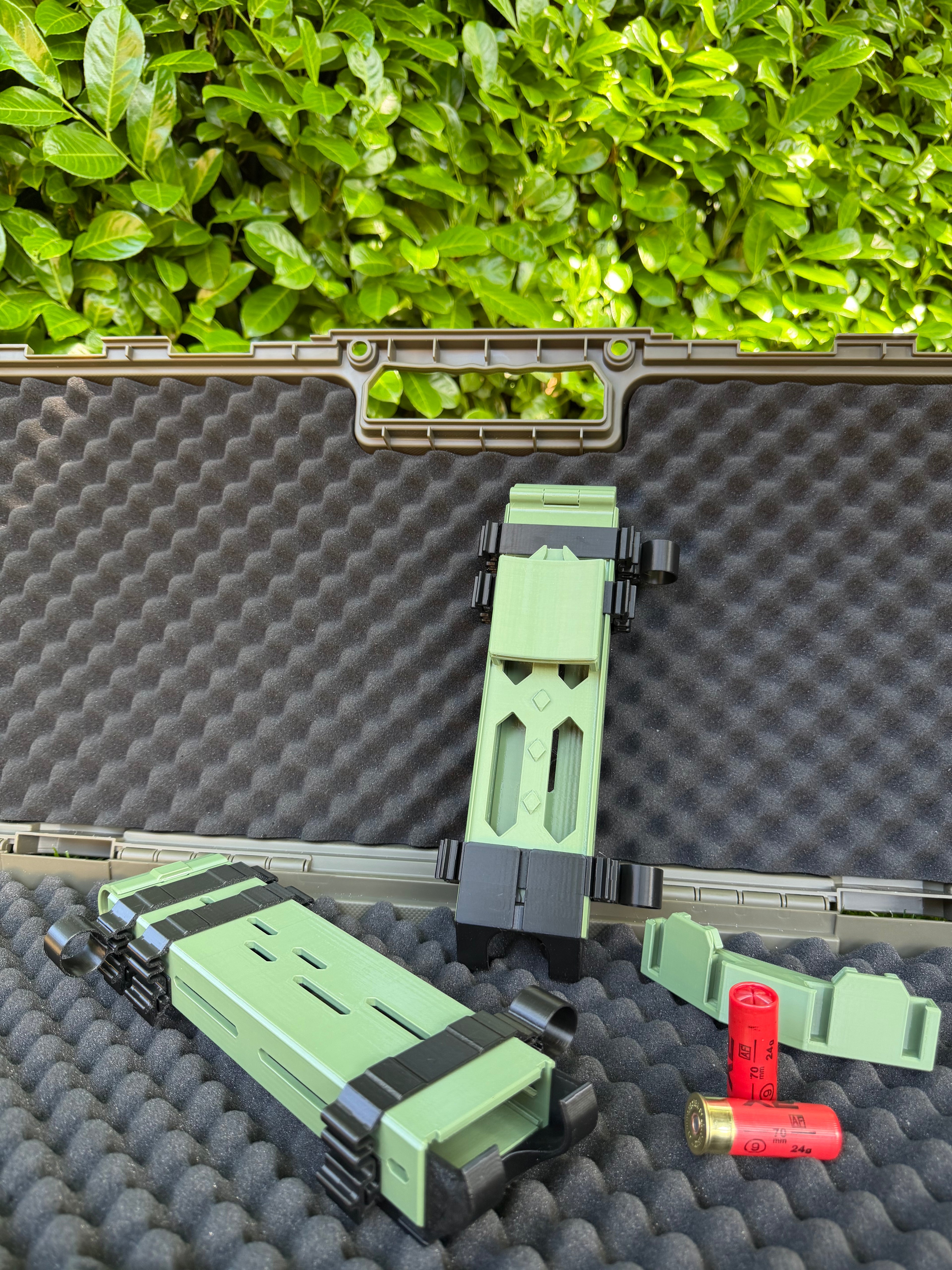Shell Holder Duo + Belt Clip (Cal 12)