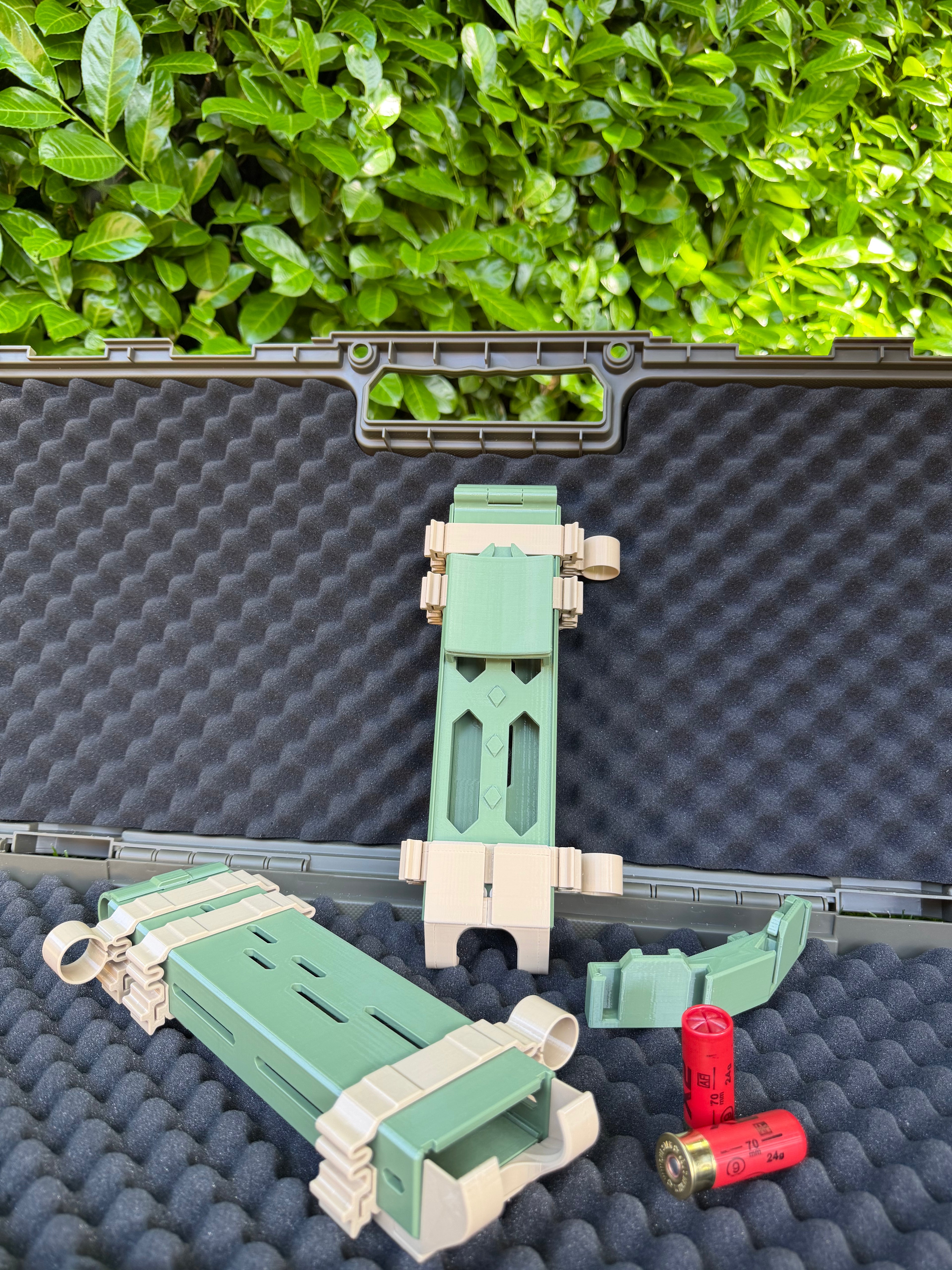 Shell Holder Duo + Belt Clip (Cal 12)